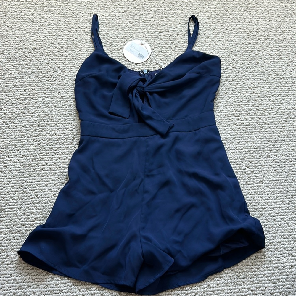 NWT Navy Romper size Small
